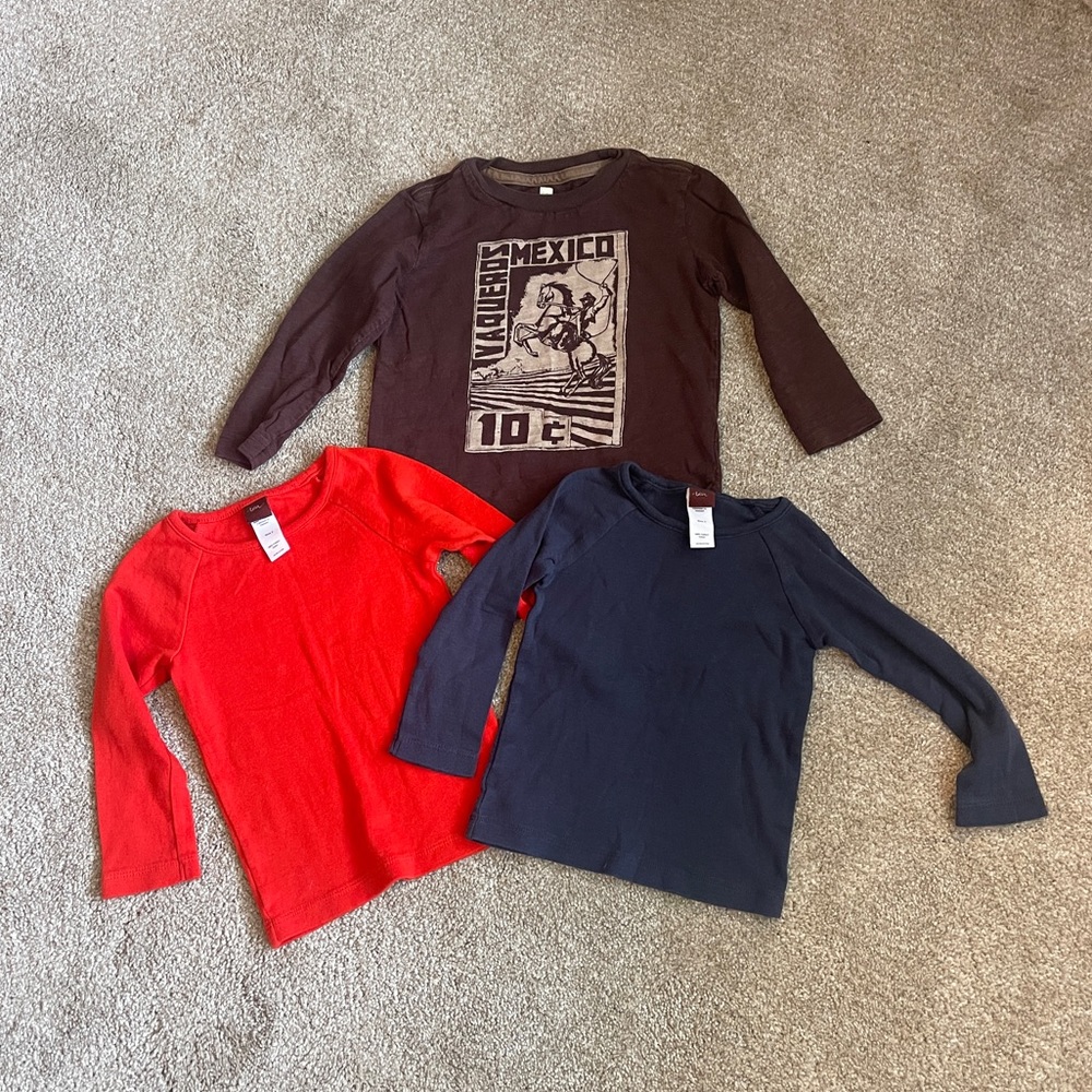 Tea Collection Cotton Long Sleeve Tee Shirt Bundle